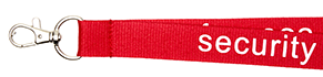 Flach Rot 20mm - bedruckt mit SECURITY