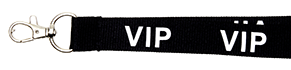 Flach Schwarz 20mm - bedruckt mit VIP