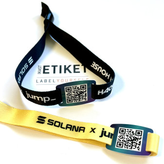 Armband mit QR Code oder Barcode für Festivals & Events