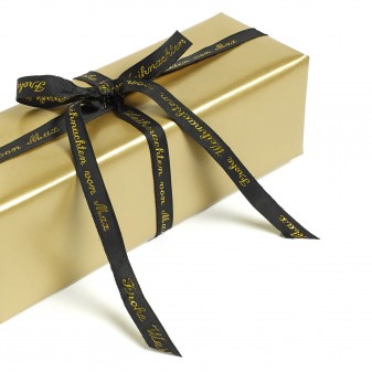 Geschenkbänder mit gewebtem Text