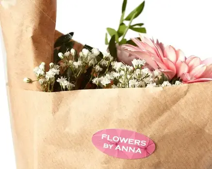Aufkleber für Blumensträuße