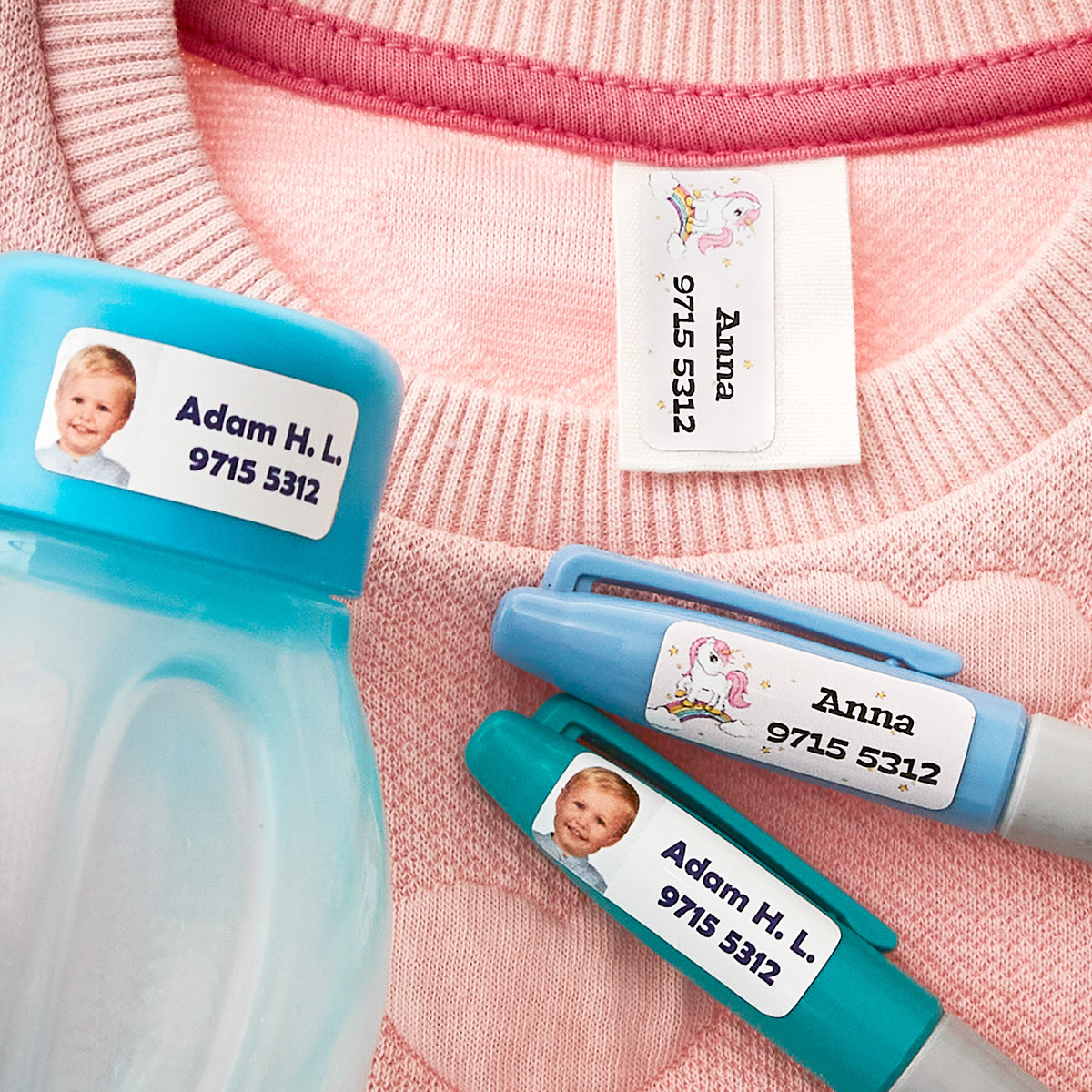  Namensaufkleber Kita Illustration 