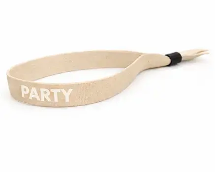 Beige Festivalbändchen
